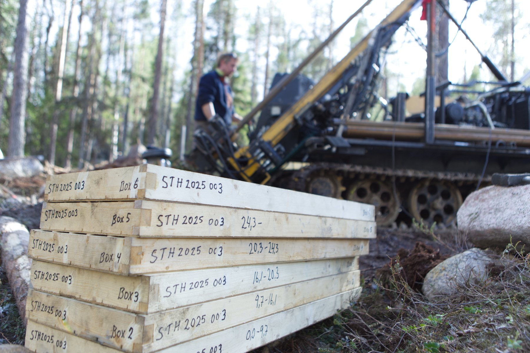 Borrkärnor från hål STH2025003